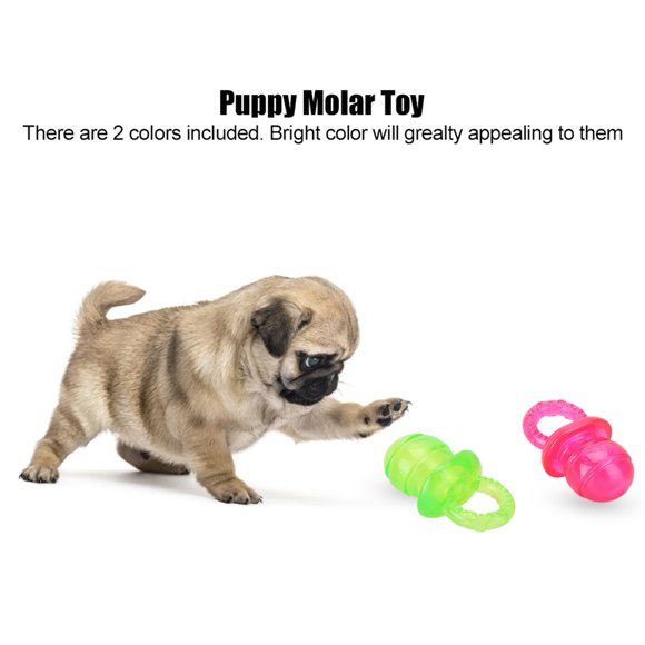 Chupete Para Mascotas, 2 Uds., Molar Para Cachorros, Juguete Para Limpiar Dientes, Masticar, Jugar