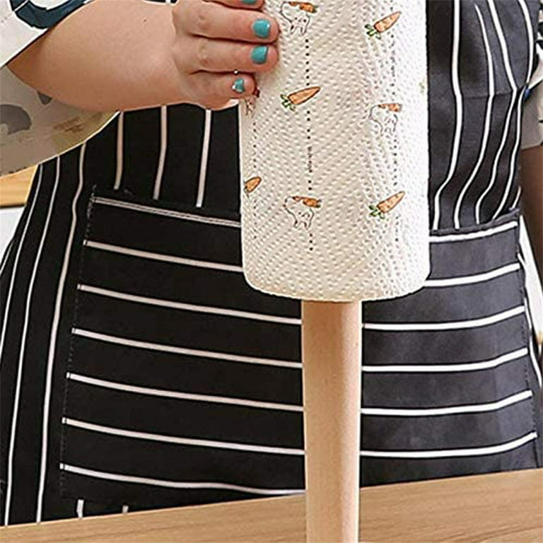 JUXYES Vertical Countertop Paper Towel Roll Holder Rack, Upright Paper  Holder Crushed Diamond Standup Paper Towel Holder for Kitchen Dining Room