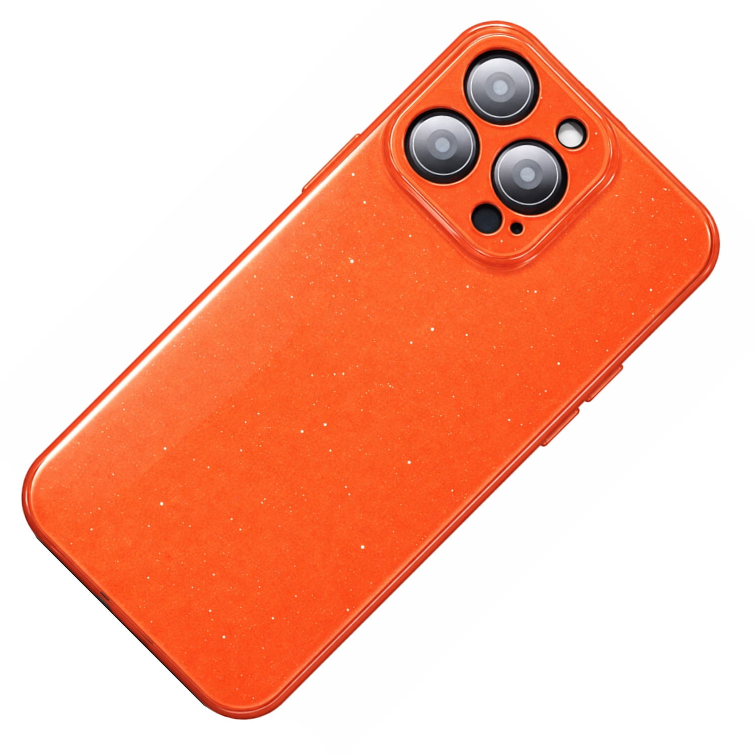 Stylish Full-Glitz Sparkling Case for iPhone 17 Pro - Orange