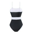 thumbnail image 6 of Lopeceal Women's Color Block Classic One Piece Swimsuit Tummy Control High Cut Bathing Suit, 6 of 7