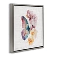 thumbnail image 3 of Stupell Industries Emerging Beauty Butterfly Gray Framed Floater Canvas Wall Art, design by Nicole DeCamp, 3 of 9