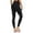 Black, variant on WNEGSTG Women's Yoga Pants High Waist Solid Color Tight Fitness Yoga Pants Quick Dry Athletic Workout Leegings