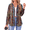 Multicolour, variant on Fantaslook Womens Button Down Shirts V Neck Long Sleeve Shirt Printed Business Work Blouses Dressy Casual Fall Tops