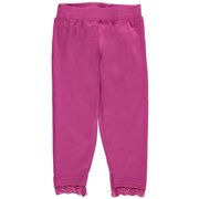 French Toast Little Girls' "Lace Cuff" Leggings (Sizes 4 - 6X) - medium pink, 5