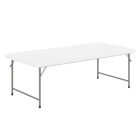 30''W x 60''D Kid's Granite White Plastic Folding Table / 5-Foot Multipurpose Kids Activity Folding Table