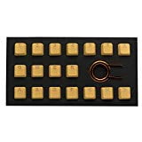 Tai-Hao Rubber Backlit Gaming Keycap Set - 18 Keys (Canary Yellow)