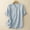 Blue, variant on Women's Short Sleeve Tee V-Neck Solid Flutter Short Sleeve Relaxed Fit Regular Collarless Seamless Athleisure Pull-On