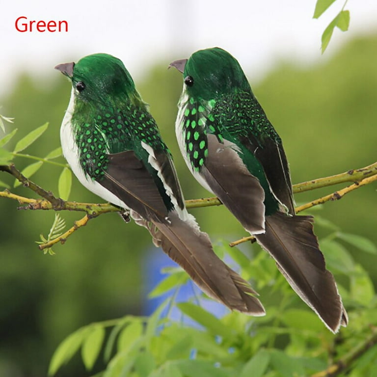 Fuwaxung 1Pcs 3D Fake Craft Birds Artificial Foam Feathers Birds Birthday  Party Decorations Home Garden Wedding Decoration 