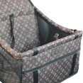 thumbnail image 5 of Asiento para Perros, Asiento de Coche para Perros con Barra de Soporte Mejorada, de Coche para Mascotas Transpirable Y Plegable, Jaula marrón, 5 of 5