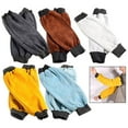 1 Pair Leather Welding Sleeves Heat Flame Resistant Protection