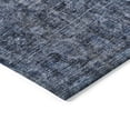 thumbnail image 4 of HomeRoots 605089 9 x 12 ft. Blue & Black Damask Washable Indoor & Outdoor Rectangle Area Rug, 4 of 5