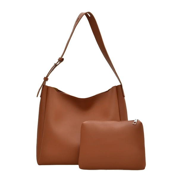 Women's 2-Piece PU Leather Bag Set - Stylish Tote & Shoulder Bag