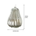 thumbnail image 3 of KMMYS Glass Pumpkin Light, Sparkling Decor, Battery-Powered Accent, Perfect for Fall Home Decoration, Versatile Tabletop Centerpiece, Harvest Themed Decor, 3 of 9