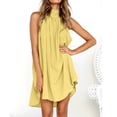 thumbnail image 3 of Tbopshirt Sundress Womens Holiday Irregular Dress Ladies Summer Beach Sleeveless Party Dress, 3 of 5