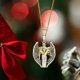 thumbnail image 4 of Ganfancp Navidad Cristo Flancos Hombres Collar Colgante de Cobre Ángel Redención Ángel Flancos Adecuado para La Vida Diaria Holiday Dress Up Ofertas de La Semana 1X Colgante, 4 of 6