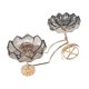 thumbnail image 4 of Bandeja de cristal con forma de bicicleta para servir, organizador decorativo de cocina, multiusos. Gris, 4 of 9