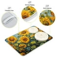 thumbnail image 4 of Dish Drying Mat Sunflowers and Moon Kitchen Mats Microfiber Counter Absorbent Dish Pad Drainer Rack 16"x18", 4 of 7