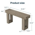 thumbnail image 5 of Topcobe 63-Inch Console Table, Farmhouse Wooden Sofa Table Entryway Table, Modern Furniture for Indoor, Living Room, Gray, 5 of 8