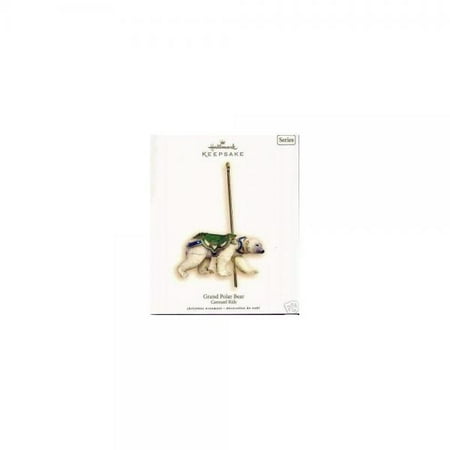 Mr Christmas Grand Carousel Hallmark Keepsake Christmas Ornament - Carousel Ride - Grand Polar Bear - 2007 ()