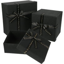 3pcs Present Boxes Nesting Square Gift Box Set Gift Wrapping Boxes Party Gift Cases