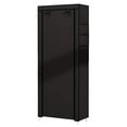 thumbnail image 3 of UDEAR 9 Tier Shoe Rack with Dustproof Cover Shoe Shelf Storage Organizer Black, 3 of 4