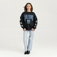 thumbnail image 3 of Women's Gameday Couture  Black North Carolina Tar Heels Pure Victory Relaxed Rhinestone Pullover Sweatshirt, 3 of 4