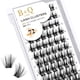 thumbnail image 1 of Lash Clusters Extensiones de pestañas DIY 72 grupos de pestañas CD Curl B&Q LASH Mega Volumen Pestañas individuales Extensiones de grupos de pestañas Wispy Lashes Cluster DIY en casa (NM-D-8-16MIX), 1 of 4