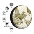 thumbnail image 4 of Fotbe Chickens Funda de Llanta de Repuesto con Estampado, Engrosada, Ajuste Universal para Jeep, Remolque, RV, SUV, Camión-17 inch, 4 of 6