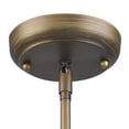 thumbnail image 4 of Portsmith 1-Light Raw Brass Pendant With White Globe Shade, 4 of 5