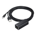 thumbnail image 1 of Adaptateur Ethernet Micro USB vers RJ45, Réseau 10/100 Mbps Compatible avec Fire TV Stick, 1 Ensemble, Noir, 1 of 8