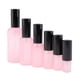 thumbnail image 3 of 2 botellas de spray de vidrio vacías con bomba para perfume, tónico, atomizador ámbar, color rosa. 5ml, 3 of 9