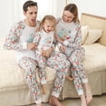 thumbnail image 2 of Juego de pijamas familiares de invierno, ropa de dormir a juego para casa, mamá y yo, aspecto familiar, 2021, 2 of 4
