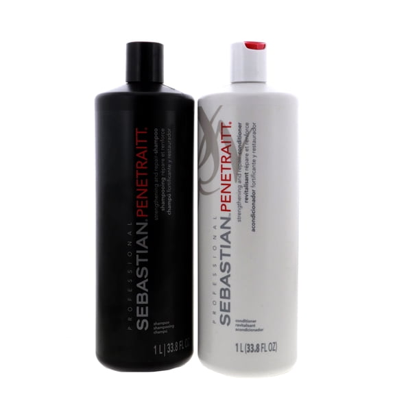Sebastian Penetraitt Strengthening and Repair Shampoo and Conditioner 1 Liter 2 x 33.8oz DUO