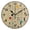 Black, variant on 9.84in Modern Shapes PVC Canvas Wall and Table Clock with Canvas Texture, Black or Gold Hands