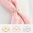 thumbnail image 2 of Round Infinity Silk Scarf Ring Brooch for Women Fashion Circle Chain Shawl Scarves Buckle Clip Brooches Band Rings Size 12 Dainty Dress Accessories Jewelry, 2 of 6