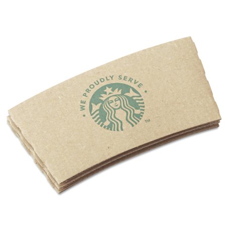 

Starbucks 12420977 Cup Sleeves For 12/16/20 Oz Hot Cups Kraft (1380/Carton)