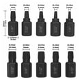 thumbnail image 6 of 10Pcs Damaged Bolt Extractor Kit High Hardness Rustproof Easy to Use Heavy-Duty Screw Extractor Bolt Remover Tools, 6 of 8