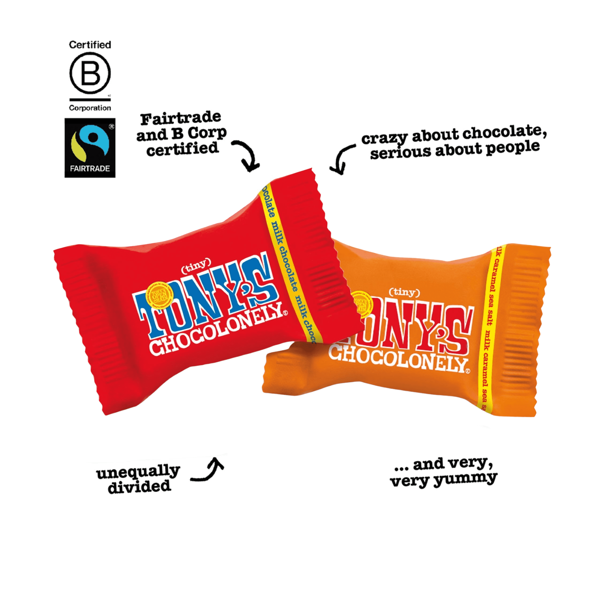 Tony's Chocolonely Tiny Tony's Mixed Flavor Pouch