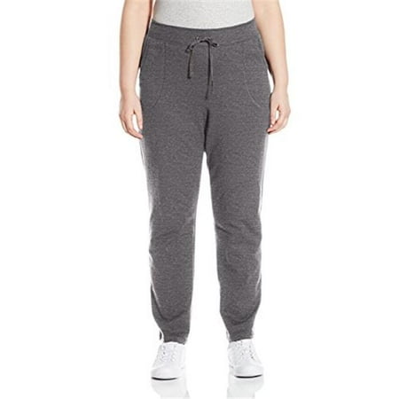 Just My Size Womens French Terry Pants, 2X, Charcoal Heather | Walmart ...