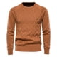 thumbnail image 1 of Argyle-suéteres básicos para hombre, jersey tejido de manga larga con cuello redondo de Color sólido, moda de invierno, nuevos suéteres cálidos para hombre, 1 of 5