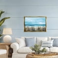thumbnail image 2 of Stupell Industries Sea Grasses & Distant Boats Gold Framed Floater Canvas Wall Art, design by Georgie Harrison, 21 x 31, 2 of 9