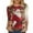 A15 Multicolor, variant on Cadancy Christmas Sweatshirt for Women 3/4 Sleeve Holiday Party Blouses Pullover Fashion Funny Xmas Tops Casual Crewneck Santa Claus Print Shirts
