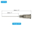 thumbnail image 2 of Agujas de Dispensación de Punta Romo Uxcell para Líquidos Industriales, Aguja de Dispensador con Lure Lock para Recargar Tintas Líquidas, Adhesivo Gris, 2 of 5