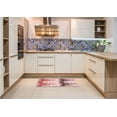 thumbnail image 6 of Ahgly Company Machine Washable Indoor Square Transitional Light Rose Pink Area Rugs, 3' Square, 6 of 7