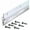 White, variant on 36 in. Bronze Aluminum & Vinyl Door Sweeps