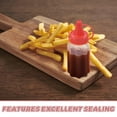 Luxshiny Red PP Small Condiment Containers, Optimal Capacity for on-The ...