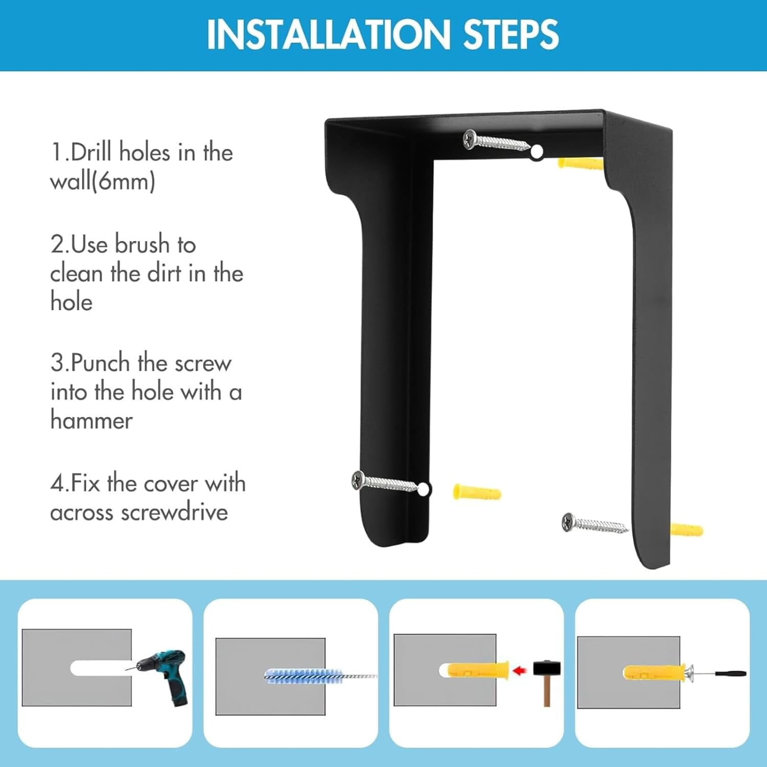 ABPETE doorbell cover,Waterproof Video Doorbell Cover, Anti-Glare Doorbell Rain Cover Durable Camera Doorbell Cover for Video Doorbell, Fingerprint Lock, Camera Doorbell