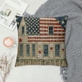 thumbnail image 2 of Chilfamy Patriotic American Flag Throw Pillow Covers 4th of July Independence Day Decoration Cushion Pillow Cover Pillowcase White, 2 of 5