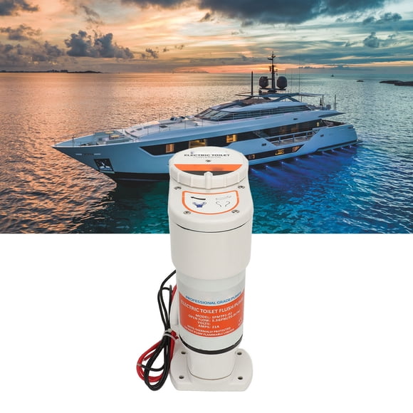 Manual to Electric Marine Toilet Conversion Kit, Self Priming Anti Backflow Marine Electric Toilet Pump, Heavy Duty Electric Toilet Conversion Kit for