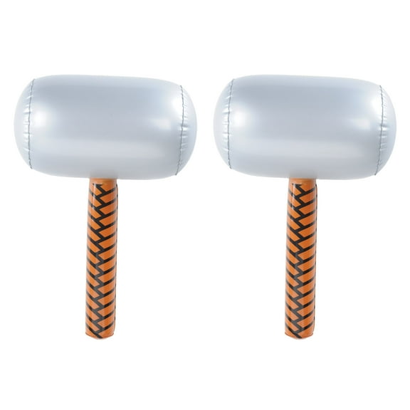 Inflatable Hammer for medieval cosplay or halloween prop, 18", (2/Pkg)